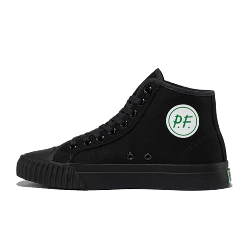 PF Flyers 1993 Black High Top Sneakers for Men and Women, Original Canvas Hi-Top Athletic Shoe,...