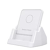 Universelles Standtelefon-Ladegerät Schnelles mobiles kabelloses Desktop-vertikales 15-W-Kabel und Ladegerät Filmer Batterieladegerät (White, One Size)