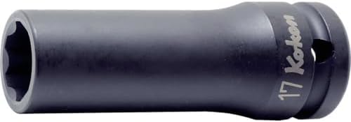 Ko-ken 14310M-17 1/2 Sq. Dr. Socket 17mm Surface Drive Length 80mm