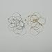 24 Pcs 40 mm Shaped Beading Hoop Earring Finding Ring Hoop for Earring Jewelry Making (Gold Silver)
