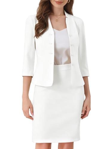 Ensemble blazer et jupe crayon femme pour en finir avec le stress des tenues de bureau