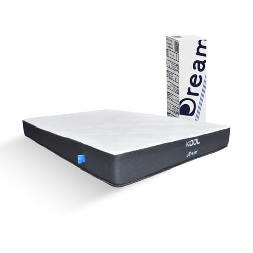 El Mejor Listado de Colchon queen medidas - los más vendidos. 45 uDream Colchón Queen Size Memory Foam KOOL Antialérgico, Anti-ácaros, Dispersión de Movimiento, Soporte Ergonómico, Firmeza Media, Materiales de Alta Calidad.