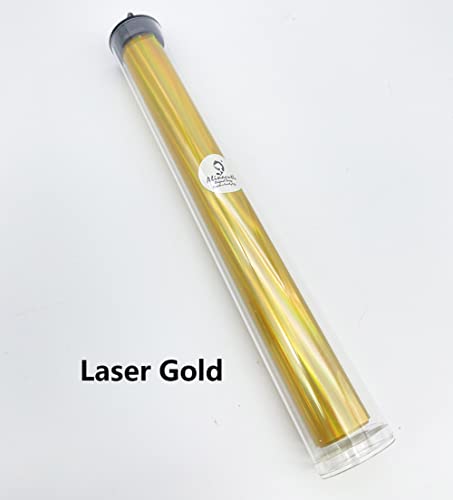 Alinacutle Laser Toner Reactive Foil Roll Metallic Transfer Hot Foil Sheet For Scrapbooking Paper Crafts/Planner/Invitation, 7.60In Width,16.40Ft Length,1/Pk (Laser Gold) #TOP2