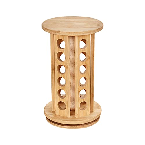 Esquirla Essential Oil Shelf 36 Holes Rotatable Makeup Display Rack Nail Polish Stand Stable Durable For Store Desktop Countertop Nail Polish Makeup #TOP28
