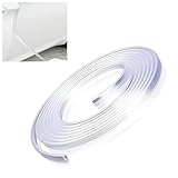 Downhill 16Ft Car Door Edge Guard Plate, PVC Sealed U-shaped Door Protection Strip, Bendable Door Edge Protector External Accessory, Suitable for Most Cars, Sedans and SUVs (Transparent)