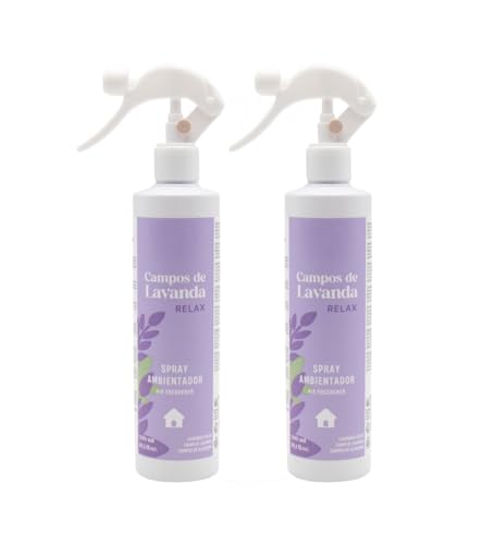Panda Home Ambientador Home Spray – Pack de 2 Botellas – Fragancias Variadas para el Hogar – Aroma Duradero y Refrescante (Lavanda, Pack de 2)