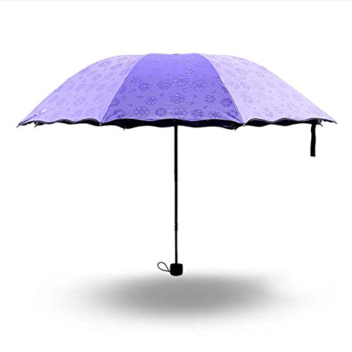 Parapluie pliant femme fleur magique pour rester élégante lors des trajets urbains