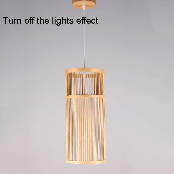 Iluminación colgante de madera moderna para el hogar sin brillo 7