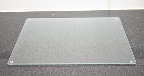 Biznest Universal Hob Cover Plate Tempered Glass Worktop Saver Dishwasher Safe 5mm All Types of Cookers (Frosted, 52x60x0.5cm)