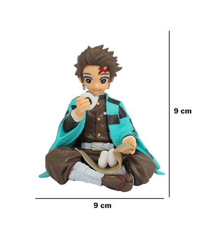 Image of Daiyamondo Premium Demon Slayer Anime Tanjiro in Sitting Position Action- Unlease The Power of Highly Detailed Collectible with Dynamic Pose (Sitting Tanjiro)