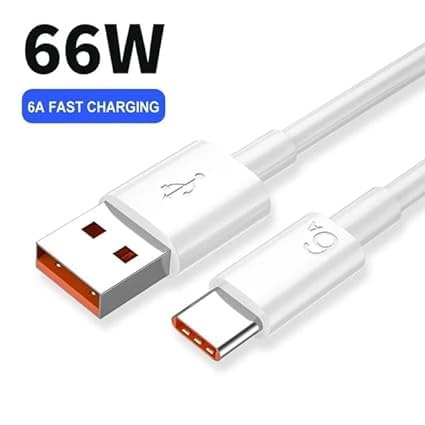 Image of Original 66W / Super Fast Charging Cable Type-C Support for Supercharge /SUPERFLASH /Flash /Flash /Rapid for REALME 7,X7,X7MAX,X7PRO,X3,X50PRO,8PRO,GT Master EDIITION,GT (TEN55)