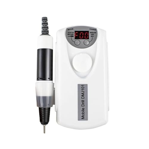 Lixadeira Elétrica Unhas Recarregável Portátil Bivolt Branca