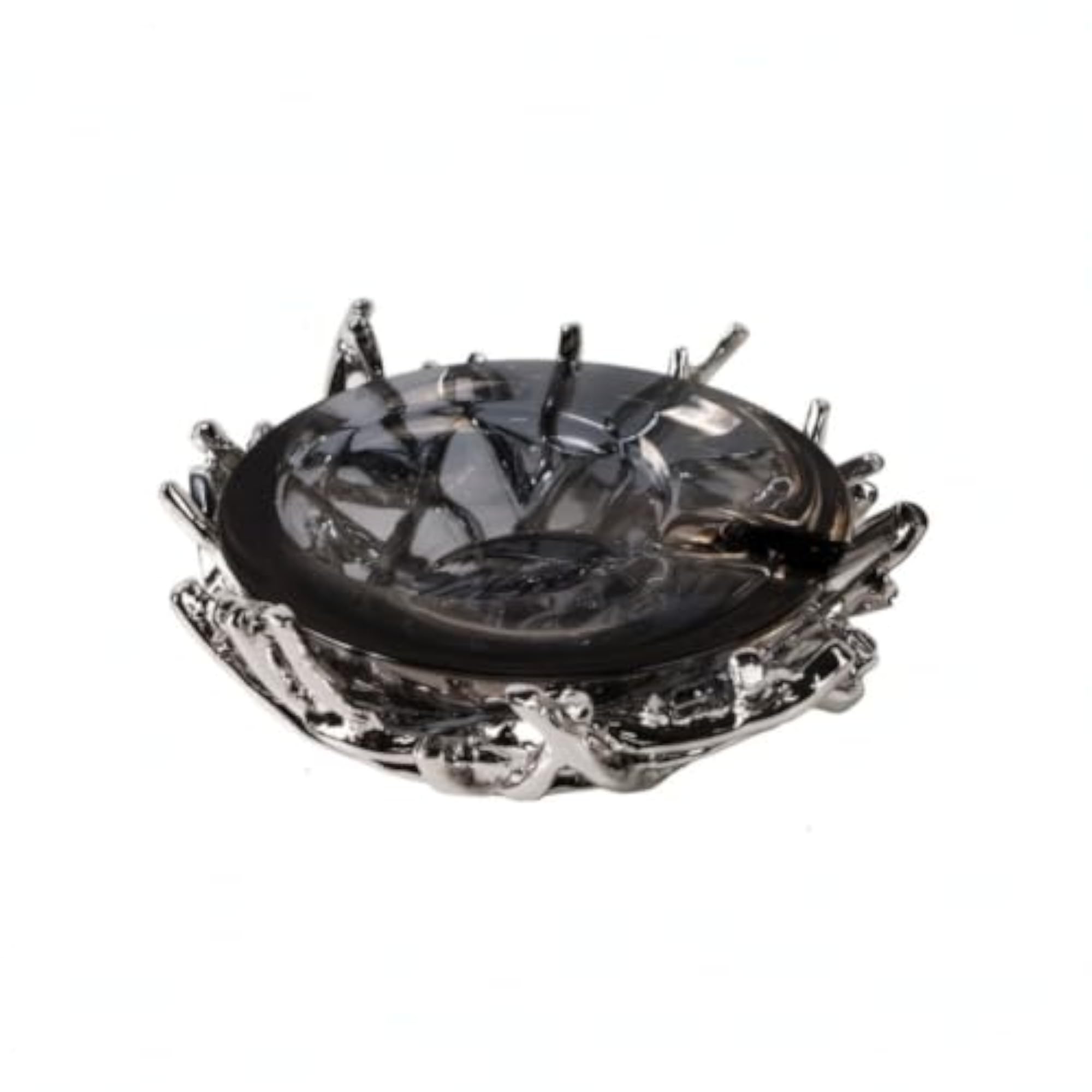 Decorative Aviary Nest Sculptural with Glass Insert