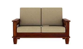 VINOD FURNITURE HOUSE HOUSE Solid Wooden Sheesham Teak Wood Sofa Set 2 Seater Home Furniture | Living Room | 2...