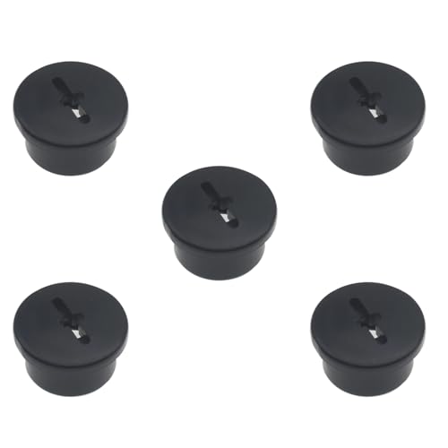 OZXNO 5 Pcs Football Helmet Bladder Valve Screws Threaded Valve Retainer Cap Black Valve Caps for Football Helmets