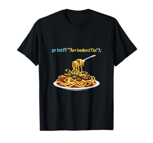 Programmer Adulting Spaghetti Code Console Font T-Shirt