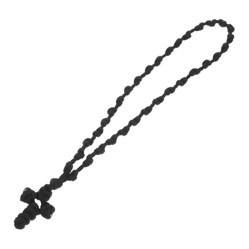 Collier croix tressé vintage fait main pour un look ethnique unique