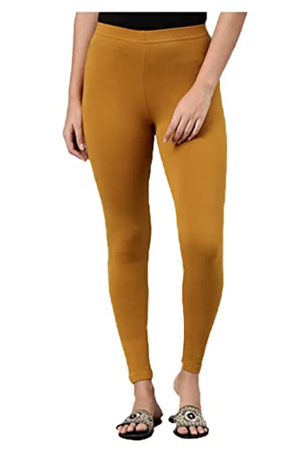 Image of H2 Women's Ankle Length Stretchable Cotton Leggings - Soft Stretch for Casual and Yoga