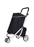Produktdetails: Einkaufstasche: 59 x 35 x 25 cm / 60 l / 1680D Polyester. Lunchtasche: 30 x 24 x 15 cm / 2 l / 1680D Polyester. Radmaterial: PP + EVA. Material des Regals: Aluminium. Gesamtgewicht: 4,5 kg. Maximale Tragkraft: 25 kg. Garantie: 1 Jahr