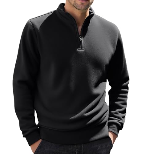 Sweats casual homme isolation polaire col zippé régulateur