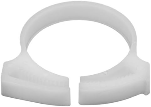 HellermannTyton SNP3210H4 Snapper Hose Clamps, 1.214"/1.384" Min/Max Diameter, POM, White, 500/pkg