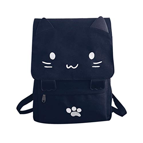 CALLARON Sac à dos en toile pour étudiant, sac à dos tendance pour femme, sac à dos d'école, sac à dos léger, comme sur l'image, M, Tendance Cover