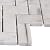 MS International AMZ-MD-00116 Calacatta Cressa Herringbone Honed Marble Tile 11.6 in. x 11.61 in. White 10 Piece