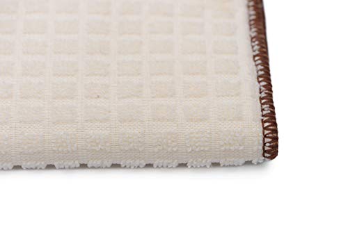 Image of Store2508 Microfiber Reversible Dish Drying Mat (Pack of 2) (38 * 51 Cm Each) (Ivory)