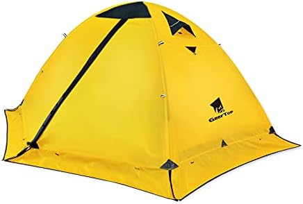GEERTOP 2 Person Camping Tent Lightweight 4 Season Waterproof Double Layer All Weather Outdoor Survival Gear for Backpacking Hiking Travel - Easy Set Up