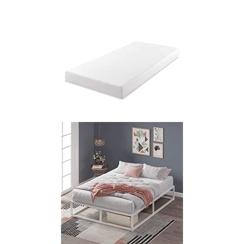 ZINUS�y�Z�b�g�����zZinus (�W�k�X) Joseph �X�`�[���x�b�h�t���[�� 25cm �z���C�g �V���O�� + Green Tea�}�b�g���X�Z�b�g �V���O�� ����15cm /�ʋC��/���[�X�y�[�X/�H��t��/�g���ȒP/�ᔽ���y���{���K�i�z