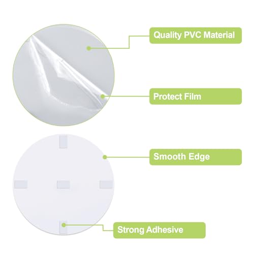 Kit de réparation pour mur et plafond en PVC résistant - Rosace blanche 17,8 cm - 5