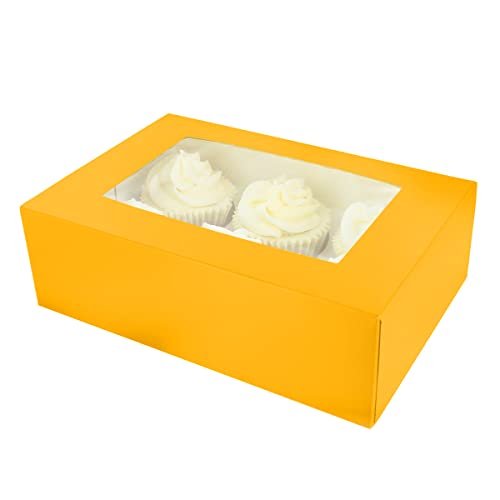 CULPITT 6/12 Cupcake Box, 20 Pack, Cupcake Boxes to Carry Tasty Treats