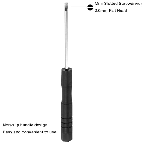 Tournevis portable 2,0 mm plat pour débloquer les vis d'ordinateurs portables - 5