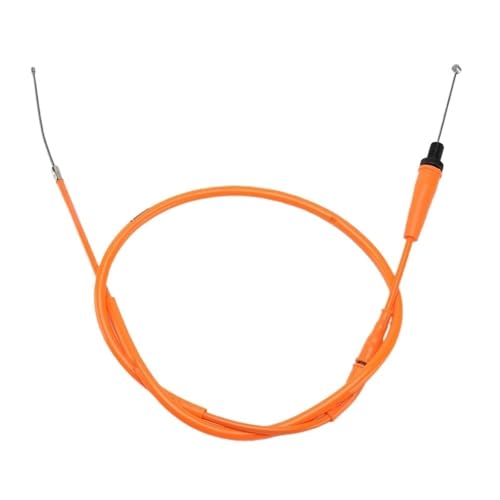 Câble d'accélérateur droit moto orange 1185 mm type gaz ou embrayage pour Suzuki et Yamaha