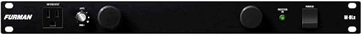 Furman M-8Lx Standard Level Power Conditioning, 15 Amp, 9 Outlets with Wall Wart Spacing, Pullout Lights