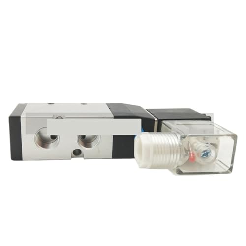 Distributeur pneumatique 5/2 PU520 G1/2 avec commande électrique DC24V à commutation rapide - 5