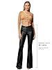 Lover Premium Women's Faux Leather Coated Flare Pa... #1