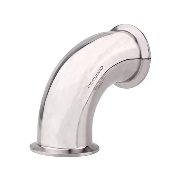 dernord Sanitär Hülse Bogen 90 Grad Rohrverschraubungen SS304 Tri Klemme 2" Tube OD – Bild 7