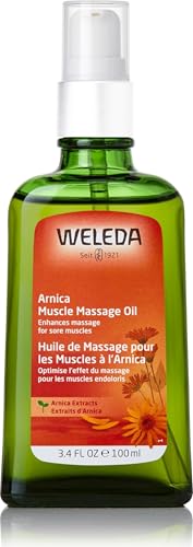 Image of Weleda Arnica Muscle Massage Oil, 3.4 Fluid Ounce, Plant Rich Massage Oil with Birch, Sunflower and Olive Oils