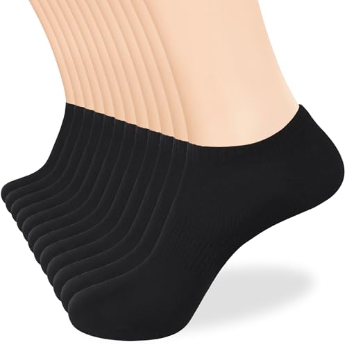 Image of inhees 8 /12Pairs Ankle Socks Women's and Men Thin Athletic Running Cotton Low Cut No Show Socks