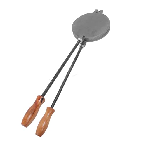 OVAQUIXI Einzigartige Doppelseitige Pfannkuchenform aus Gusseisen, Umkehrbare Kochpfanne für Liebhaber Chinesischer Fladenbrote