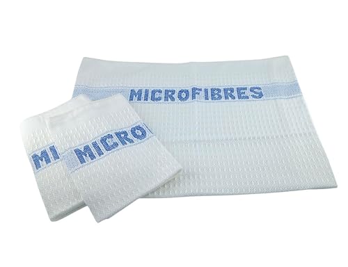 LNT Les nouveaux textiles - Lot de 3 Serpillières Microfibres 45x50 cm - Naturellement...