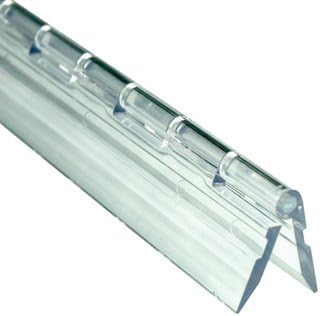 1-3/4" x 12" Clear Acrylic Piano Hinge