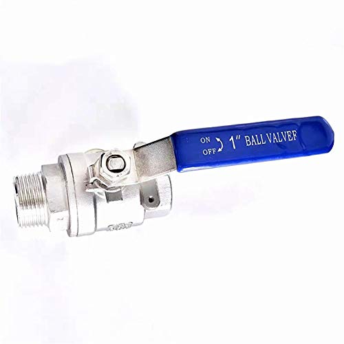 Válvula de bola BSP de 0.75 pulgadas recta hembra a macho en acero inoxidable 304 4