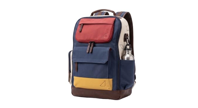 Kanto Canvas Backpack | Laptop Backpack for College, Office & Travel | Multi-Compartment, Water Bottle Pocket, Padded Straps, 30L Capacity-image-34