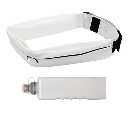 Blaward Running Belt with 11oz Water Bottle for Men Women, Slim Sport Workout Fanny Pack Phone Belt Holder Sweat and Waterproof Money Belt for Running Traveling Hiking