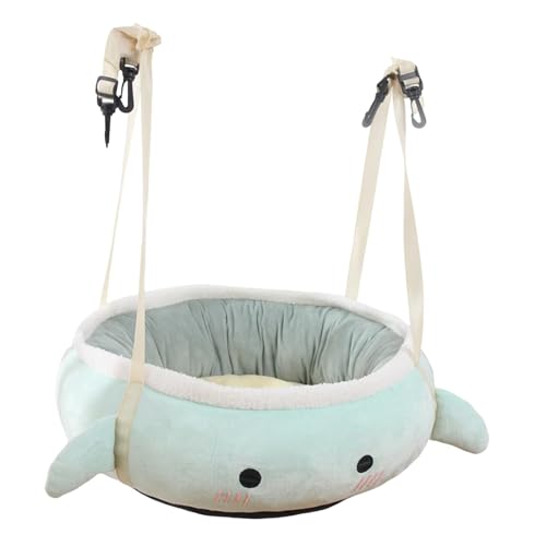 Leefasy Cat Hanging Hammock Pet Cage Hammock Portable Breathable Plush Durable Cat Sleeping Bed Kitty Bed for Climbing Sleeping Indoor Outdoor, Dinosaur Small