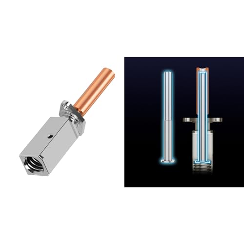Hardened Steel Hotend Throat Tubes for Bambu Lab X1C/P1P2.0 3D Printers Anti Break Hotend Improve Printing Experience