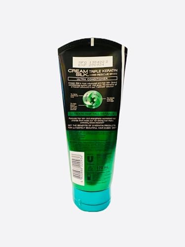 Cream-Silk-Triple-Keratin-Rescue-Ultimate-Hair-Fall-Defense-Ultra-Conditioner-170-ml-Pack-of-4-Black