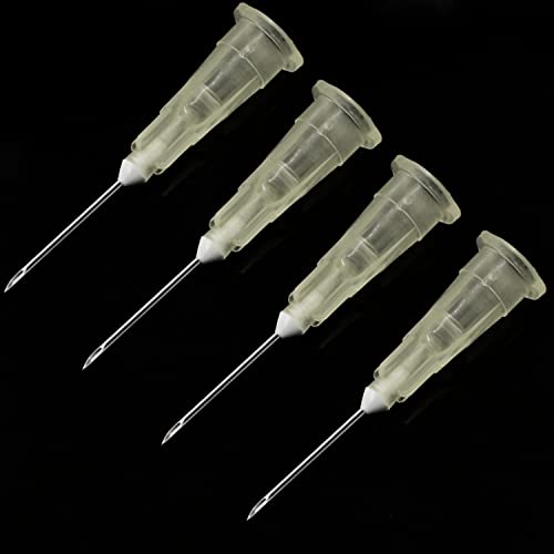 Image of 100 Pack 27Ga 1 /2 Inch Sterile Disposable Injection Needle with Cap for Scientific and Industrial Lab Dispensing Needl Accessories (27Ga)